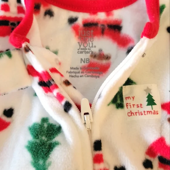 NWT-Carter's-Baby Boy-Fleece Infant Pajama Bundle-Multi-Color-Size NB & 3 Months - Picture 4 of 7